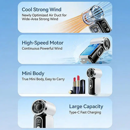 Mini Turbo Handheld Fan