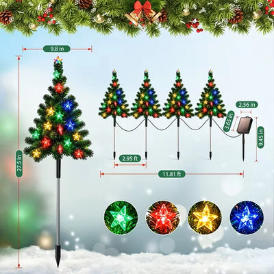 Solar Christmas Tree Lights – Color Changing