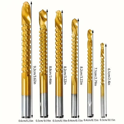 6 Pack Cobalt Drill Bit Set (3–8mm)