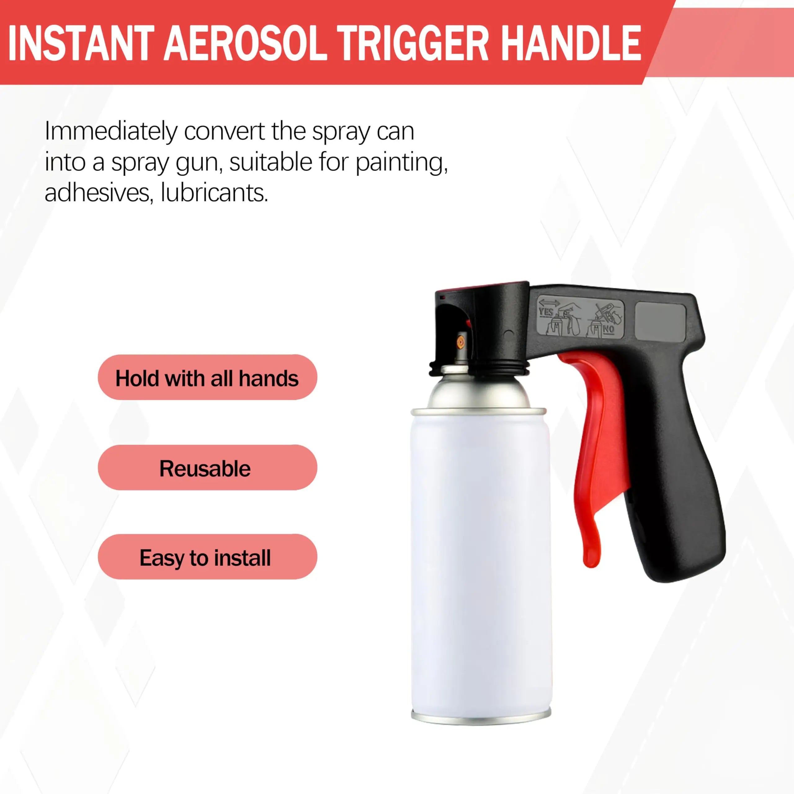 Spray Paint Gun Handle Set