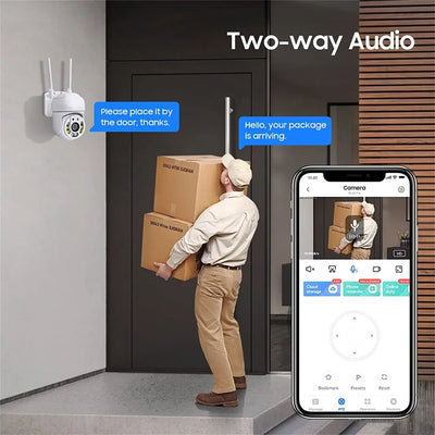 4MP Outdoor PTZ WiFi Security Camera