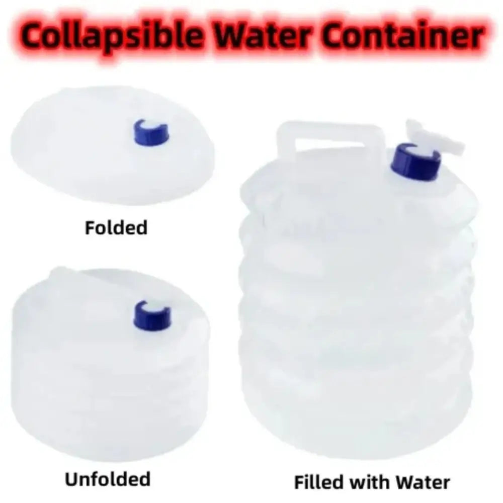 Folding Water Bucket with Faucet (T)