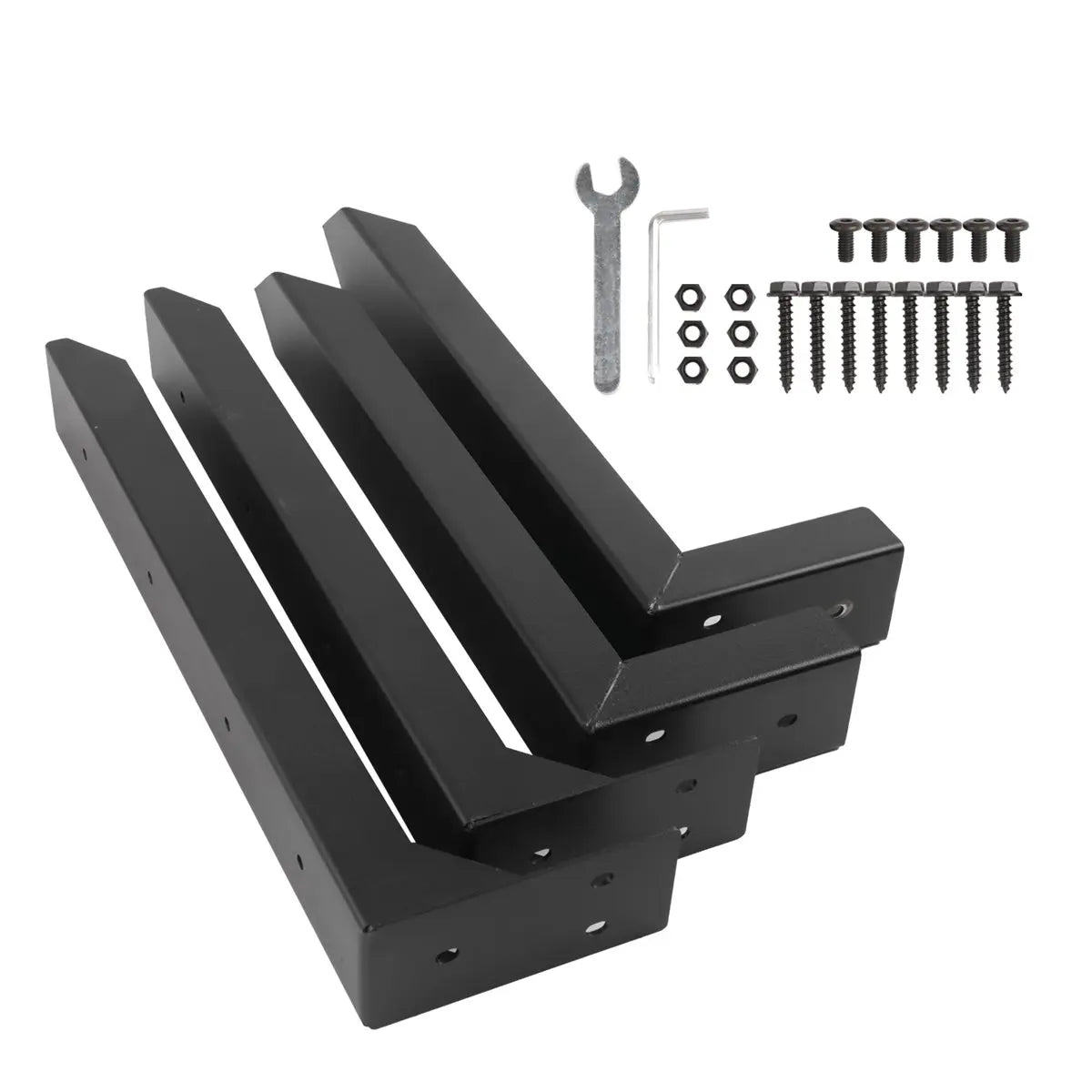 Heavy-Duty Steel Fence Post Repair Anchor Kit (2-Pack)