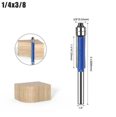 Flush Trim Router Bit with Dual Bearings