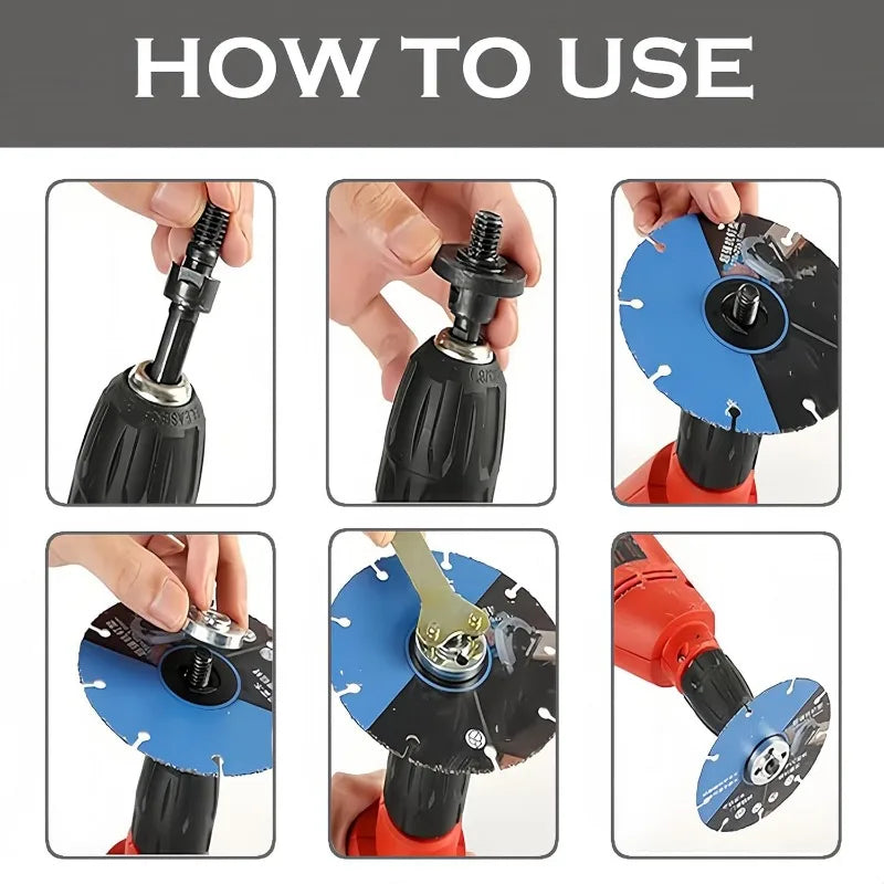 Drill to Angle Grinder Adapter Kit