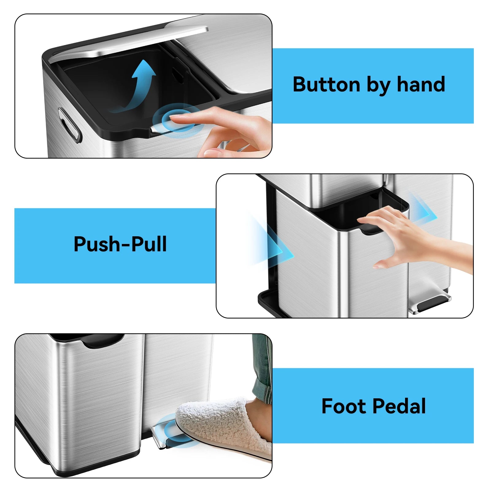 mVm 60L Sorting Trash Can