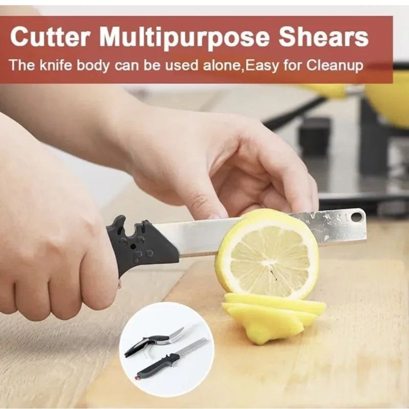 2-in-1 Kitchen Scissors & Chef Knife