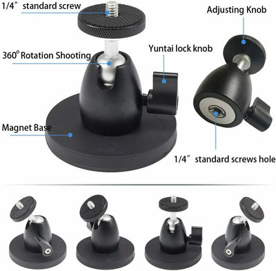 Magnetic 360° Security Camera Wall Mount