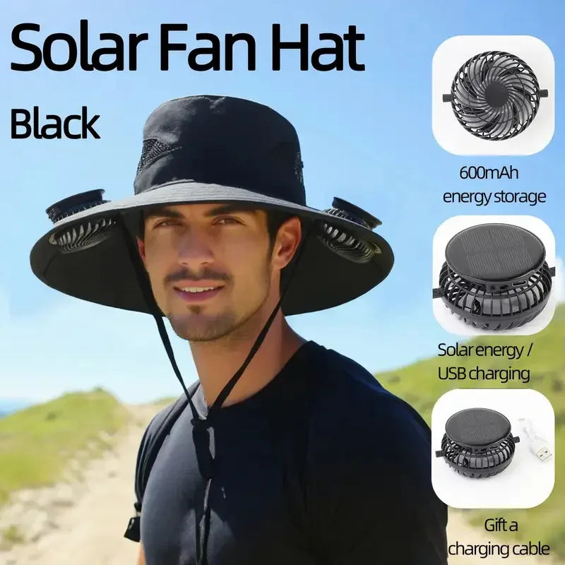 Solar Cooling Sun Hat