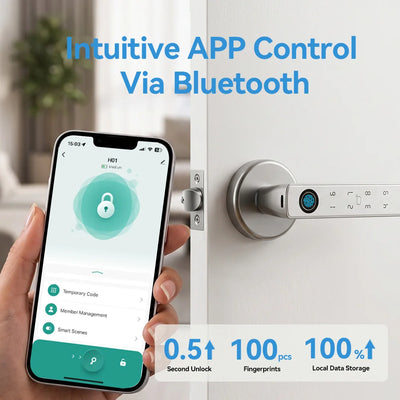 Bluetooth Fingerprint Smart Door Lock
