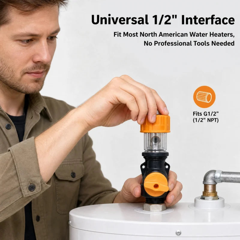 Water Heater Descaling Faucet Adapter