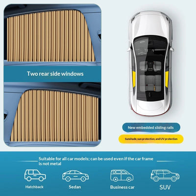 Foldable Car Side Window Sun Shades (2/4 PCS)