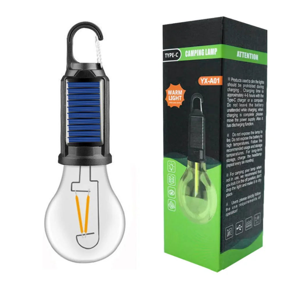Bulb Light - Solar & Type-C Charging