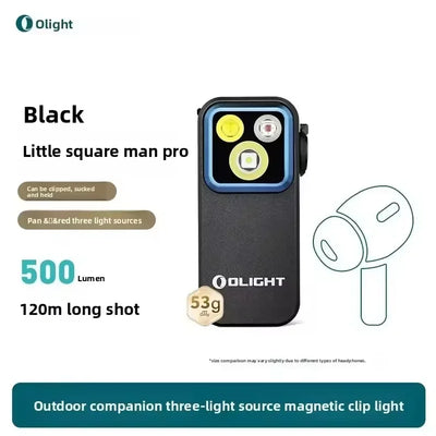 Mini Magnetic Clip-On LED Flashlight