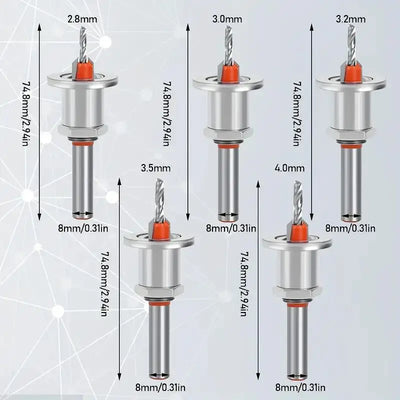 Adjustable Countersink Bit Set (8mm Shank)