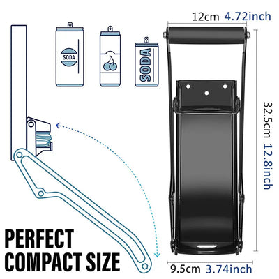 16oz Wall-Mounted Can Crusher