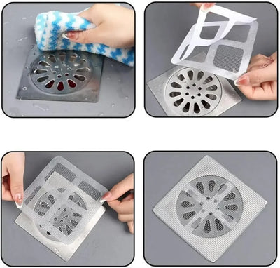 Disposable Drain Hair Catcher Mesh Stickers
