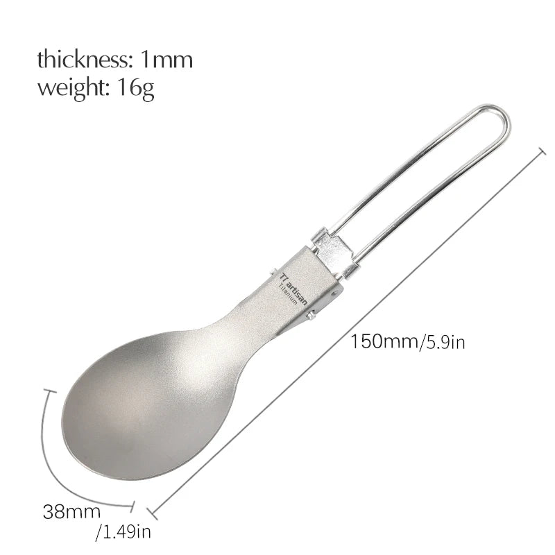 Titanium Foldable Cutlery Set