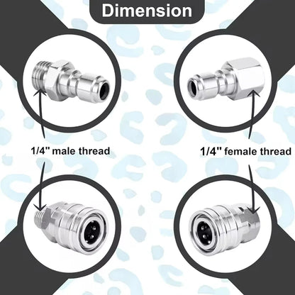 1/4" Pressure Washer Quick Connect Adapter Set