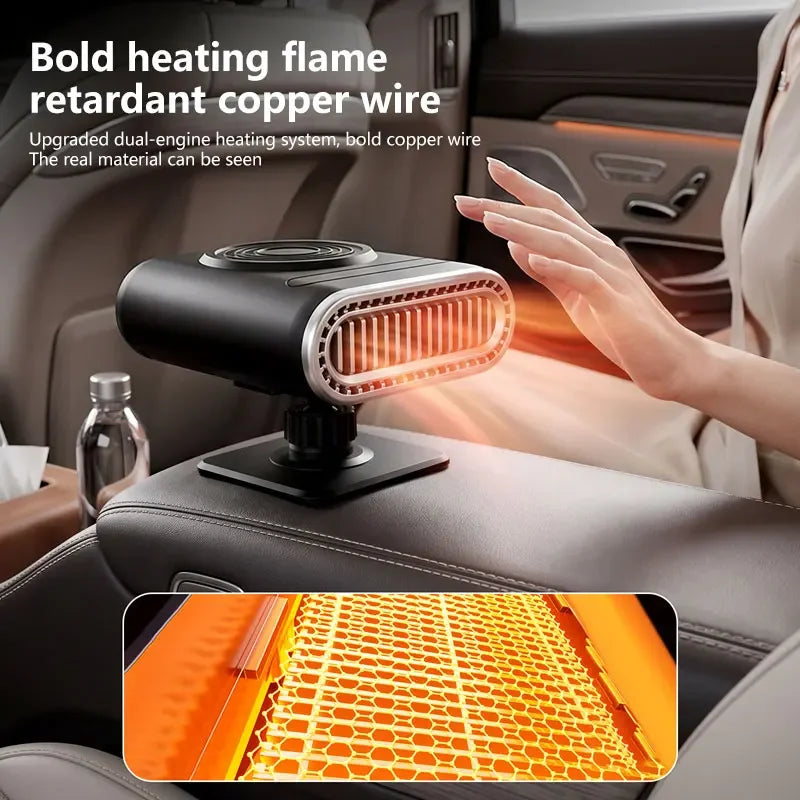Calefactor y ventilador descongelador portátil para coche ThinkPlus 12V