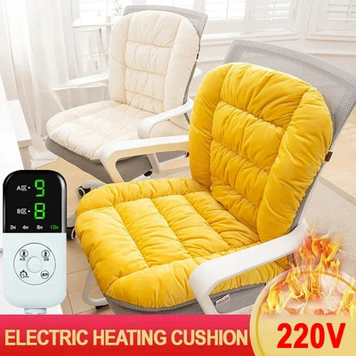 Electric Heated Seat Cushion with Back Support