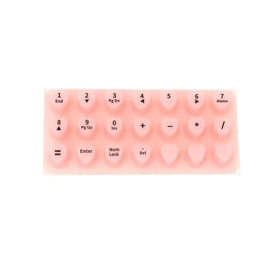 70-Piece Raised Silicone Keyboard Stickers for Long Nails