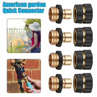 3/4" Garden Hose Quick Connectors