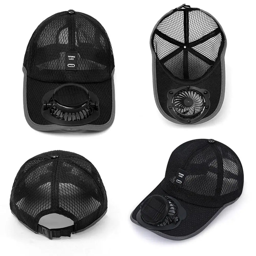 Solar Cooling Fan Hat