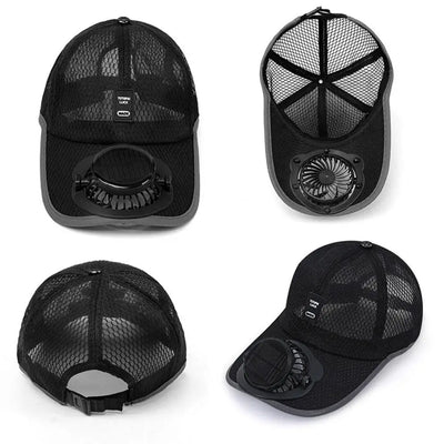Solar Cooling Fan Hat