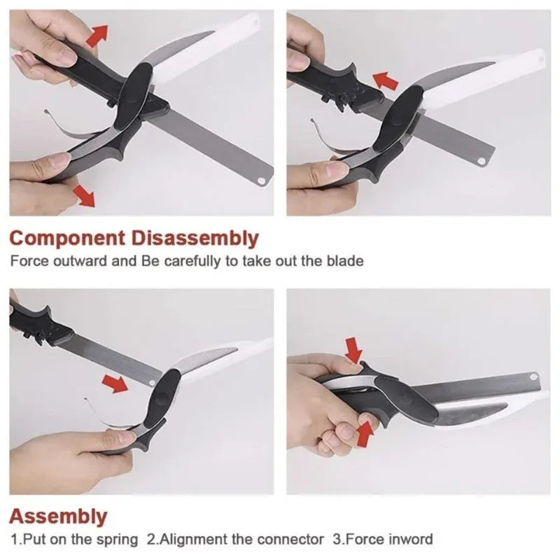 2-in-1 Kitchen Scissors & Chef Knife