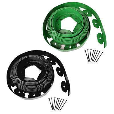 Garden Lawn Edging Border Kit with Spikes