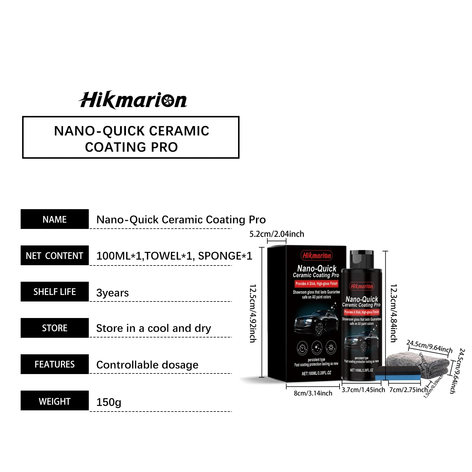 Nano-Quick Ceramic Coating Pro