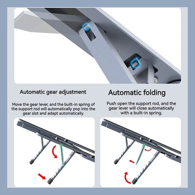 2-in-1 Adjustable Laptop Stand with USB Hub