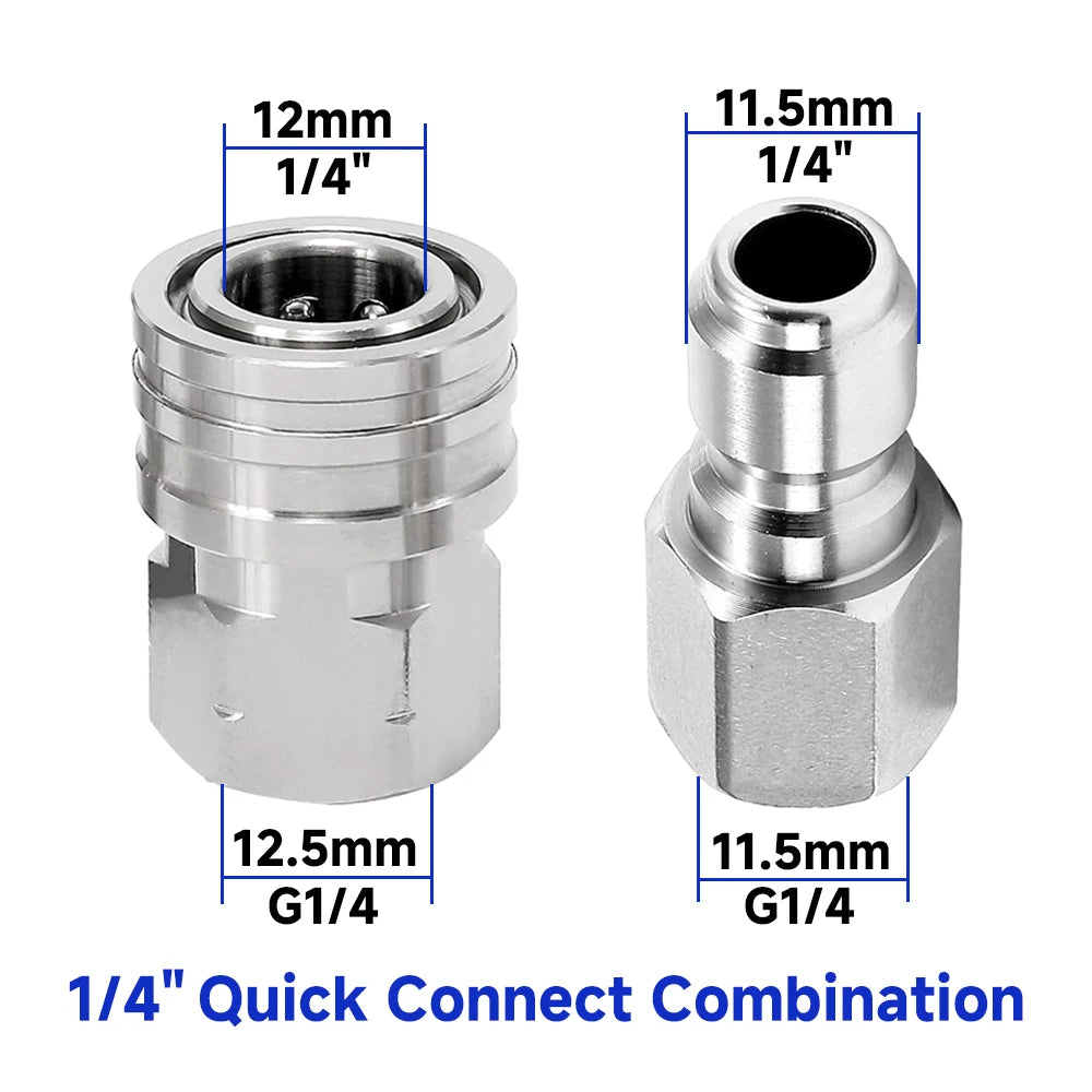 1/4" Pressure Washer Quick Connect Adapter Set