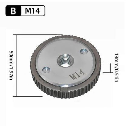 Quick-Lock Angle Grinder Nut for M10/M14 Grinders