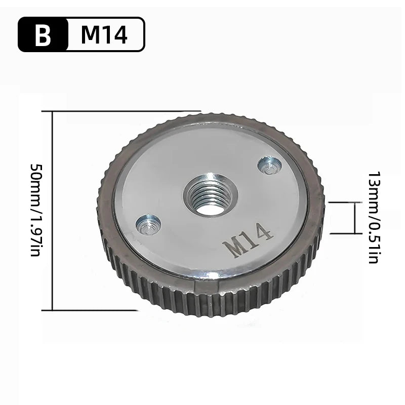 Quick-Lock Angle Grinder Nut for M10/M14 Grinders