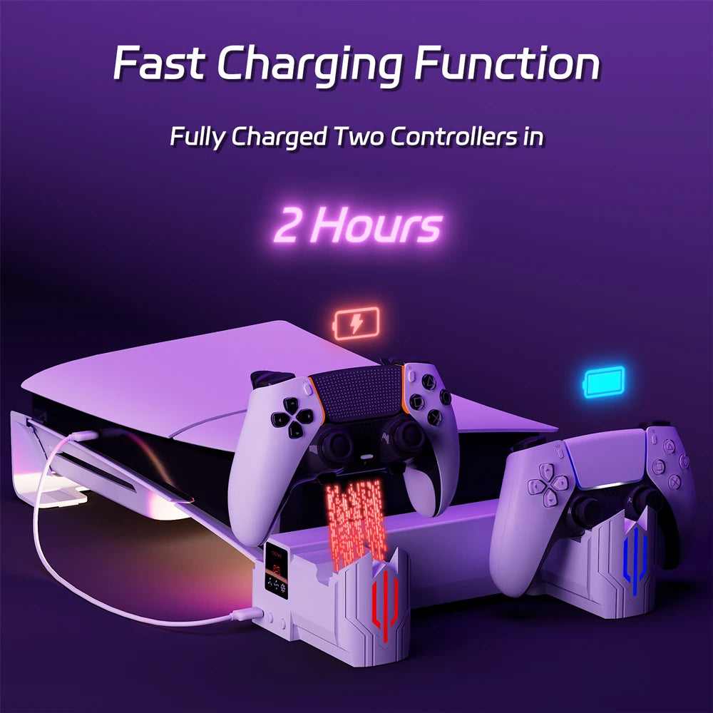 Horizontal  Cooling Stand & Fast Charger
