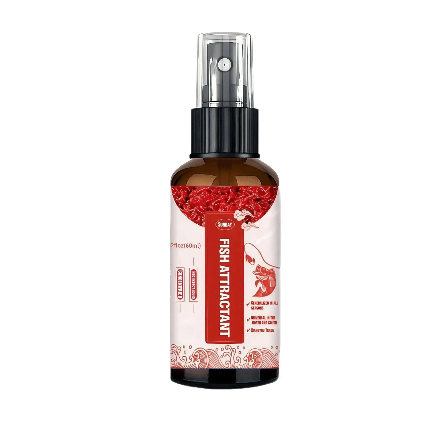 Red Worm Fishing Attractant Spray