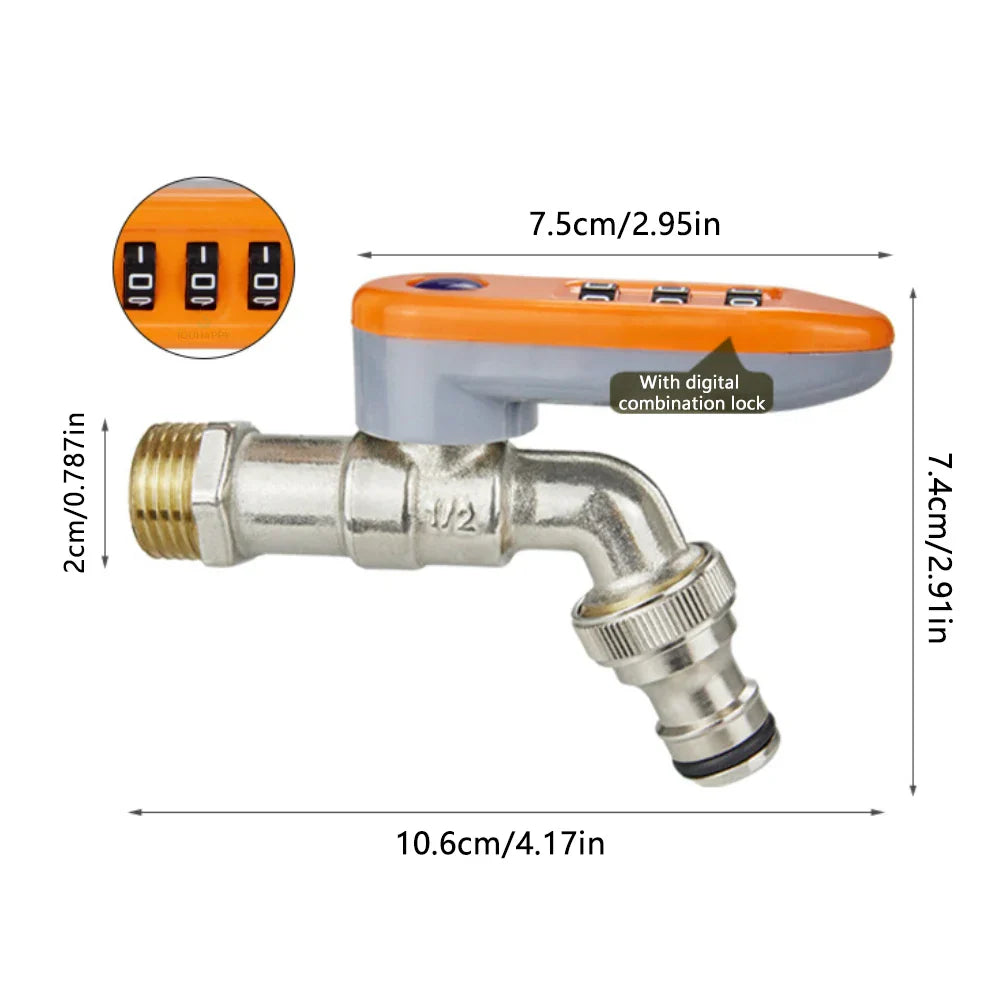Lockable Outside Sample Tap Lockable Outdoor Faucet – Anti-Theft Water Tap – ToolZone