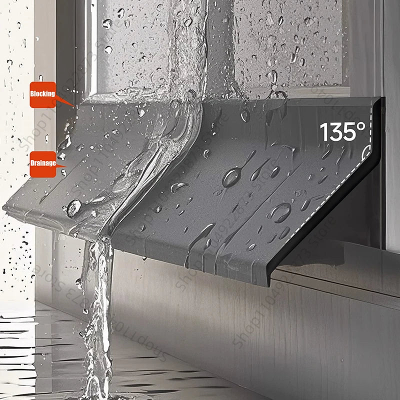 Aluminum Window Water Blocking Bar & Rain Deflector
