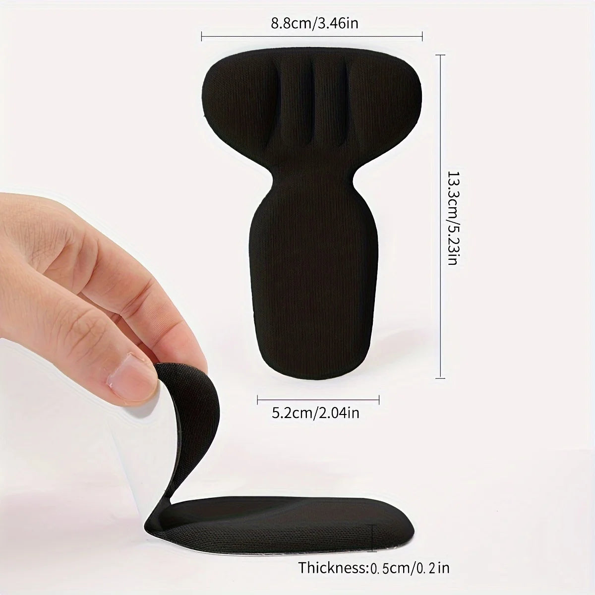 2 Pack T-Shaped Foam Heel Pads for High Heels
