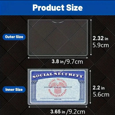 PVC Card Protector Sleeves (8/10/20 Pack)