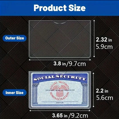PVC Card Protector Sleeves (8/10/20 Pack)