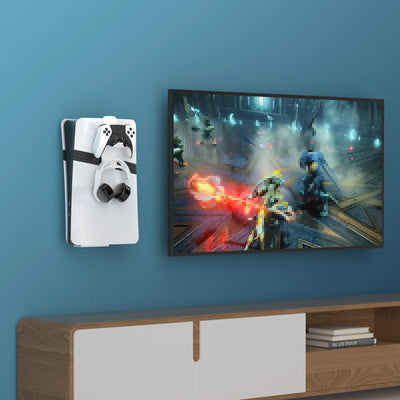 PS5 Slim Metal Wall Mount with Controller & Headset Holders