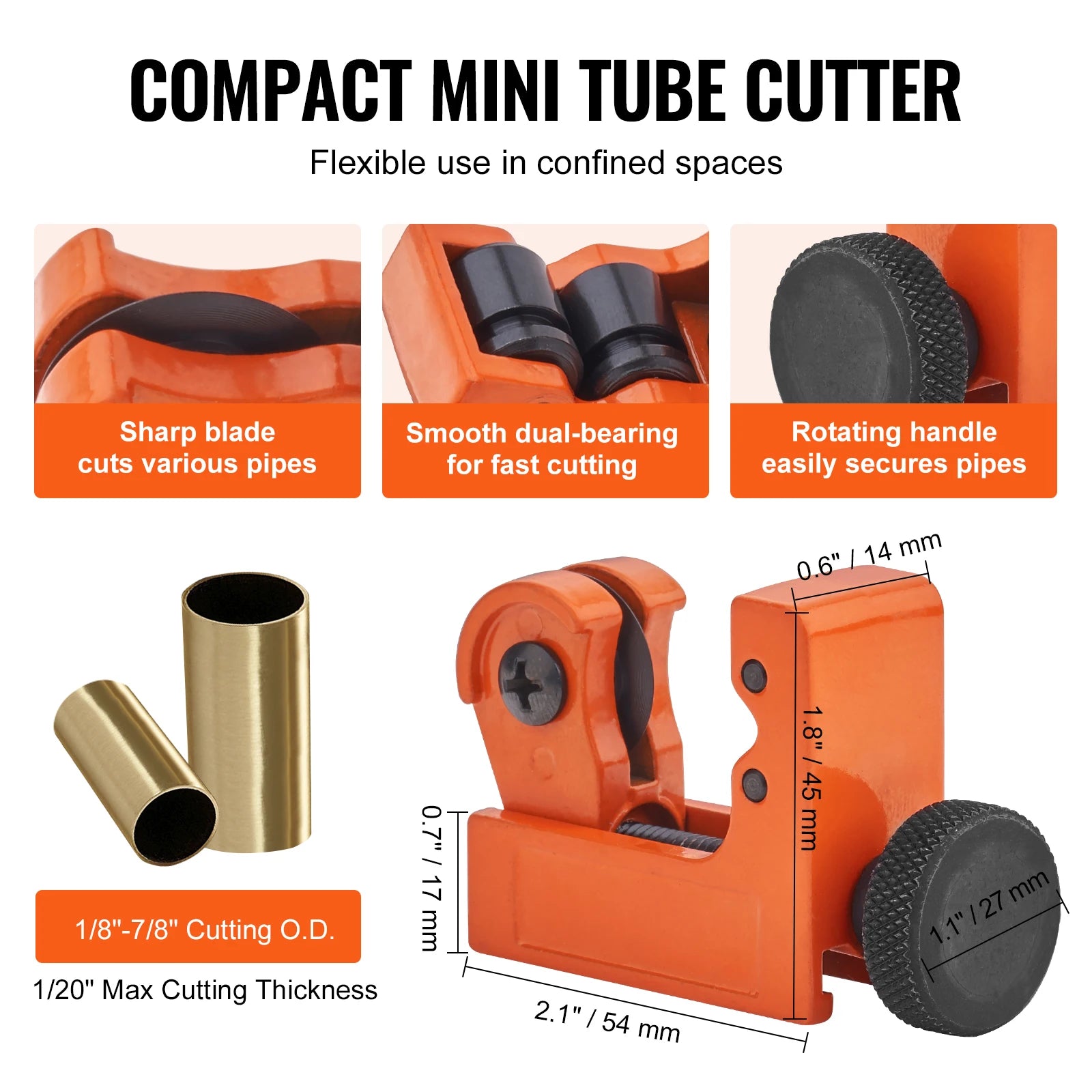 Tubing Cutter Set with Deburring Tool