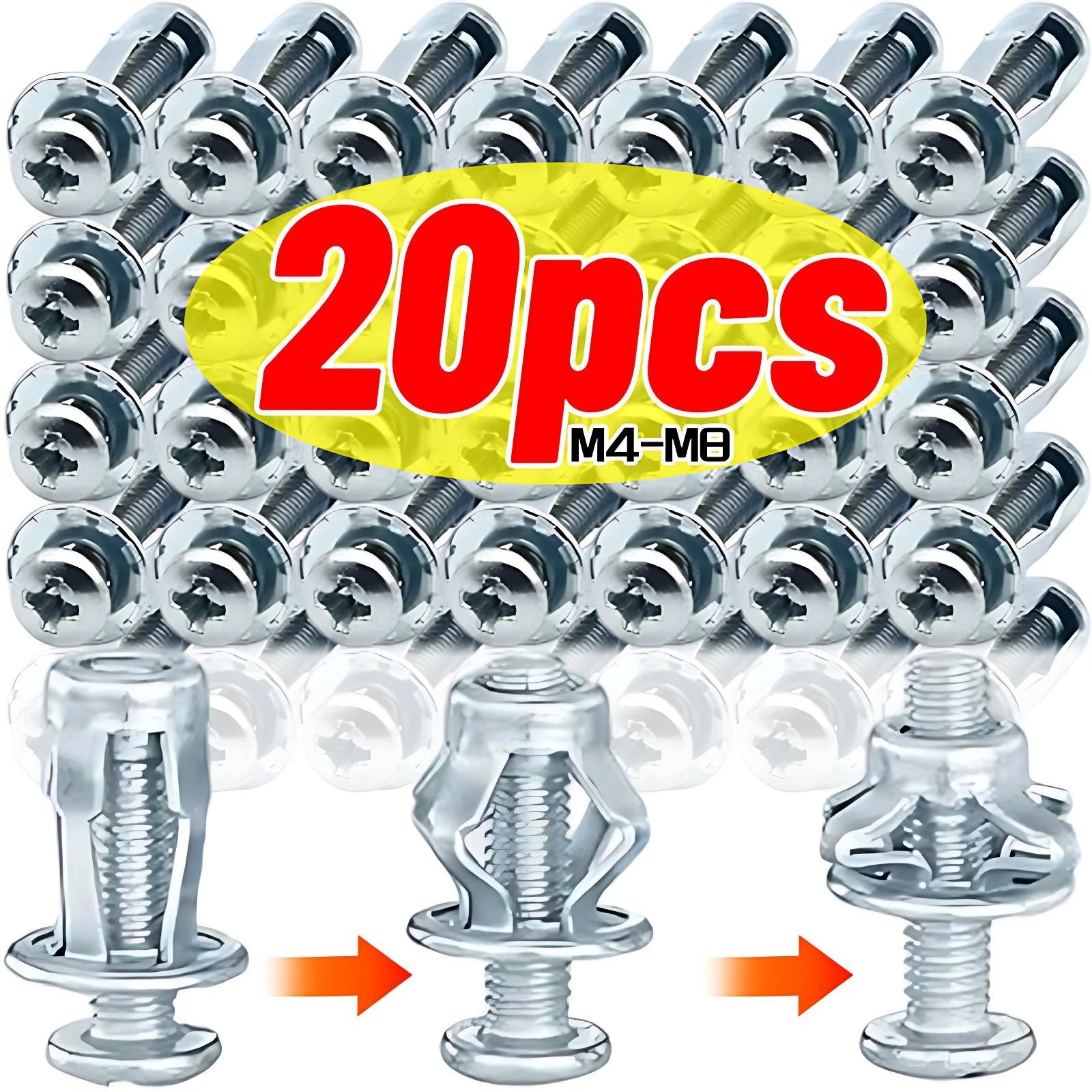 Petal Nut License Plate Fasteners – M4/M5/M6