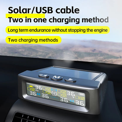 Solar TPMS Car Tire Pressure Sensors