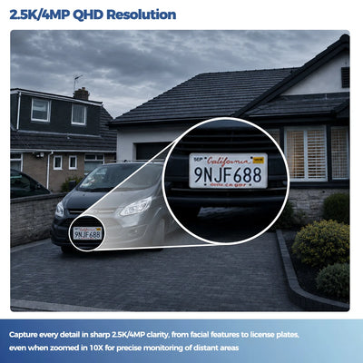 2.5K Solar WiFi Outdoor Security Camera