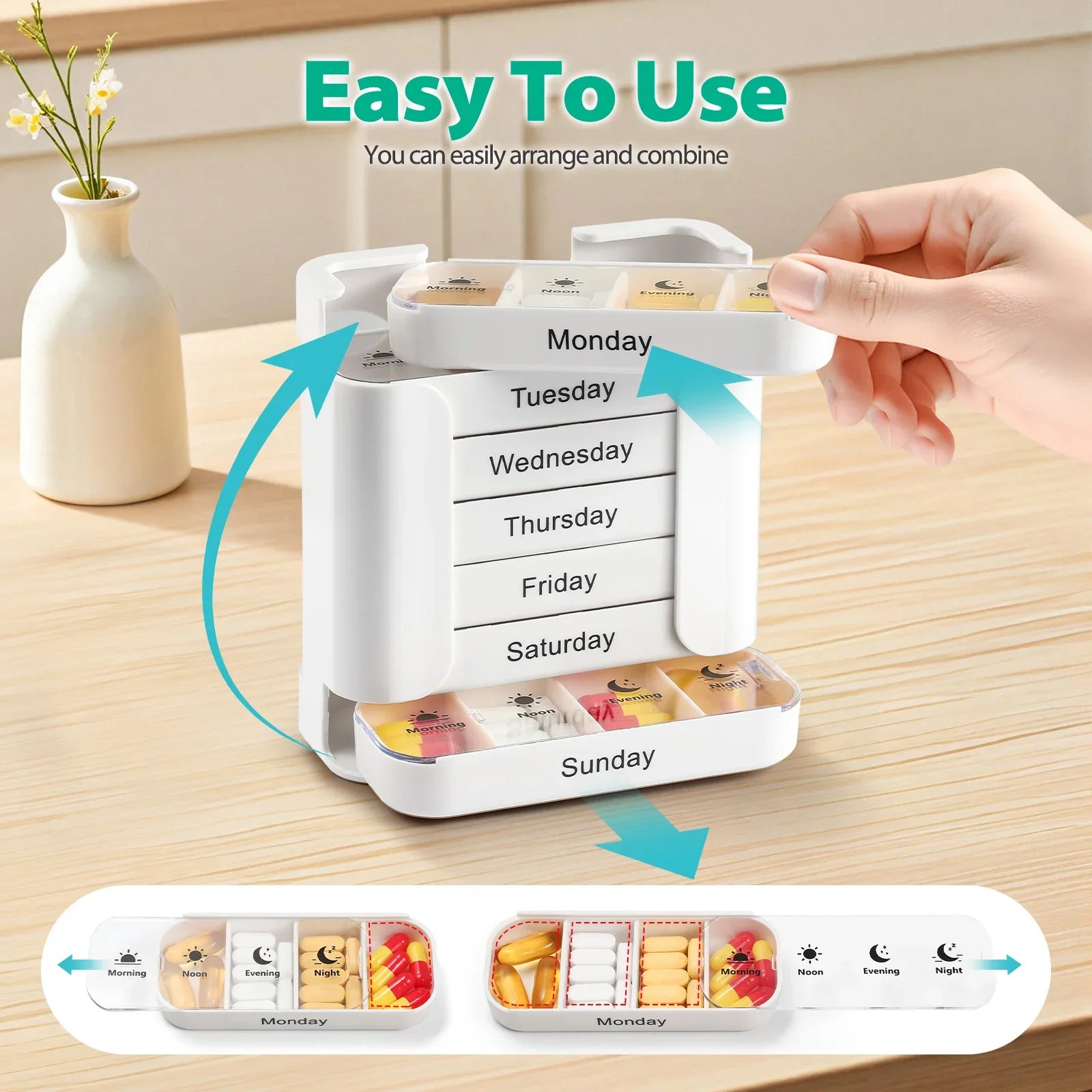 7-Day Weekly Pill Organizer