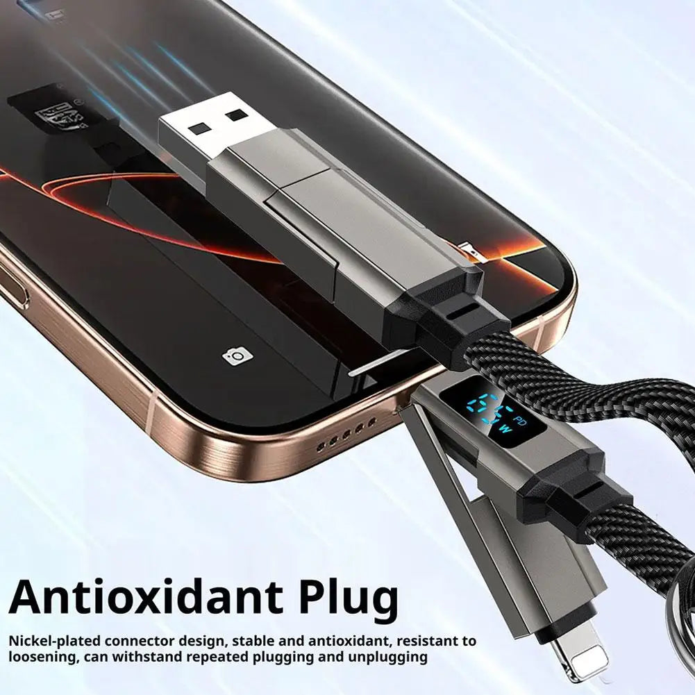 4-in-1 65W Keychain Charging Cable
